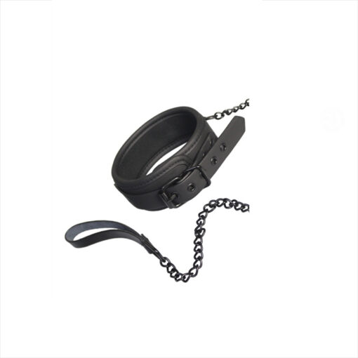 Ohrgasmic Dark Collection collar con correa negro