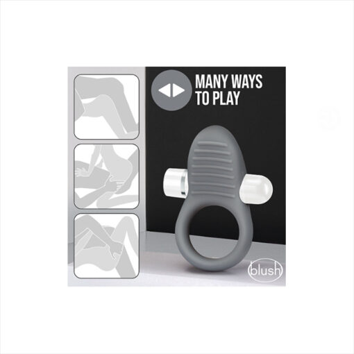 Noje anillo vibrador de silicona recargable - Imagen 4