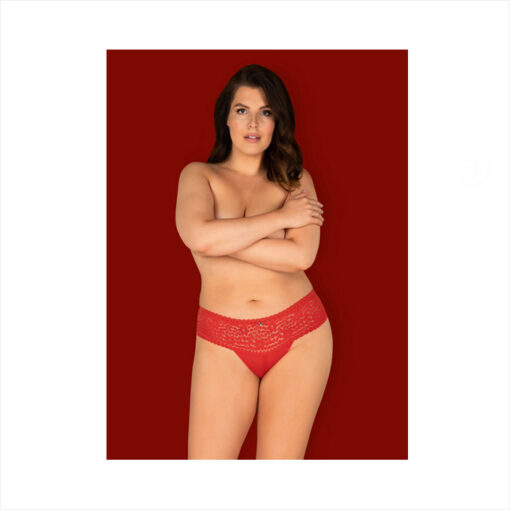Obsessive Blossmina braguita roja 4XL/5XL