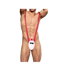 Mankini tanga navideño rojo T/U