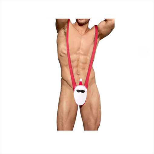 Mankini tanga navideño rojo T/U