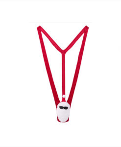 Alternative view of Mankini tanga navideño rojo T/U