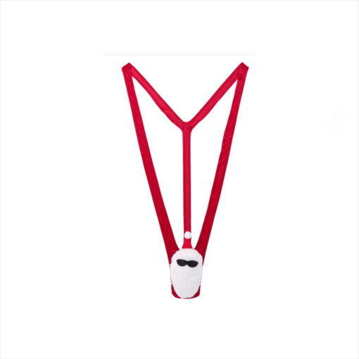 Mankini tanga navideño rojo T/U - Imagen 2