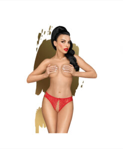Penthouse Naughty Valentine tanga abierto rojo S/M