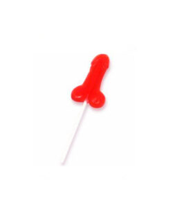 Piruleta pene caramelo fresa