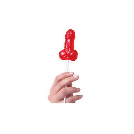 Piruleta pene caramelo fresa - Imagen 2
