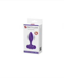 Alternative view of Pretty Love plug vibrador mini morado