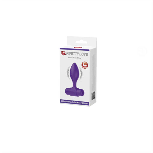 Pretty Love plug vibrador mini morado - Imagen 2