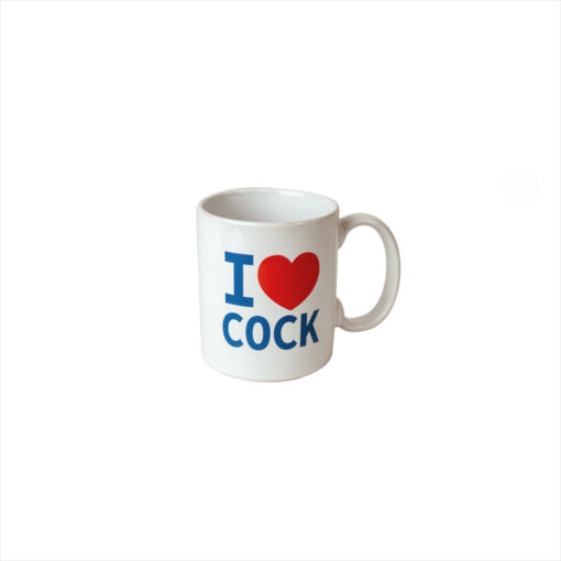 I love cock taza blanca
