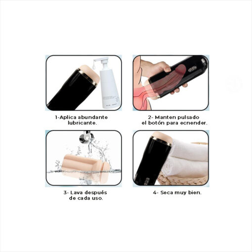 Snow Cup masturbador con succión y vibración - Imagen 4