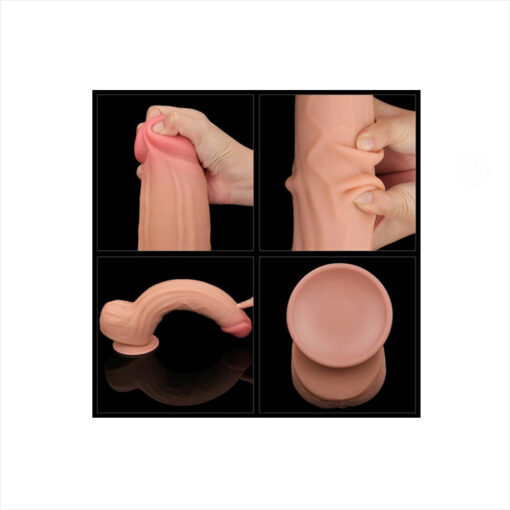 Lovetoy dildo realista piel móvil XXL 12" - Imagen 7