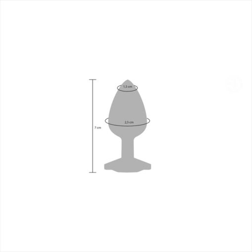 Anal Play plug joya silicona fucsia pequeño - Imagen 4