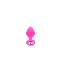 Anal Play plug joya silicona fucsia mediano
