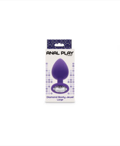 Alternative view of Anal Play plug joya silicona morado grande