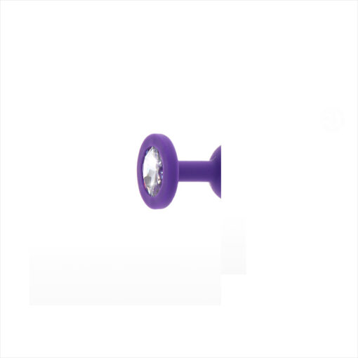 Anal Play plug joya silicona morado mediano - Imagen 3