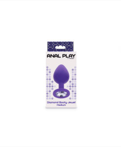 Alternative view of Anal Play plug joya silicona morado mediano