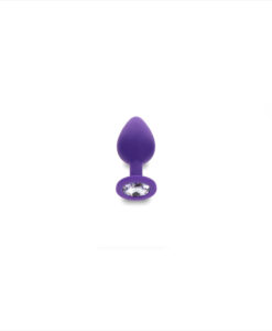 Anal Play plug joya silicona morado mediano