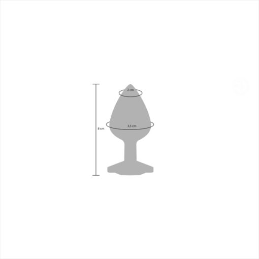 Anal Play plug joya silicona morado mediano - Imagen 4