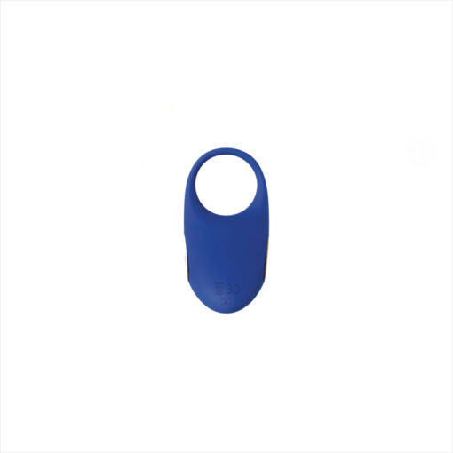 Anillo vibrador de silicona recargable azul - Imagen 3