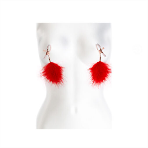 Bound pinzas para pezones de lujo con pluma - Imagen 2