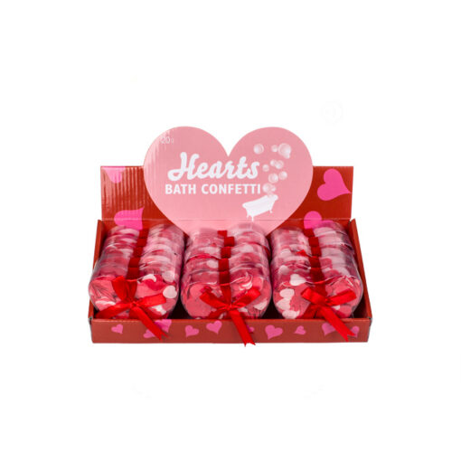 Confetti de corazones con aroma para el baño - Imagen 3