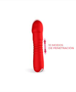 Marygold vibrador y penetrador recargable rojo