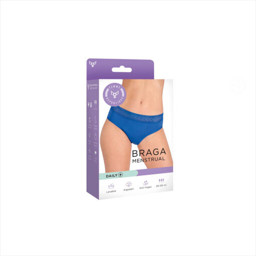 Daily braga menstrual azul talla M - Imagen 2