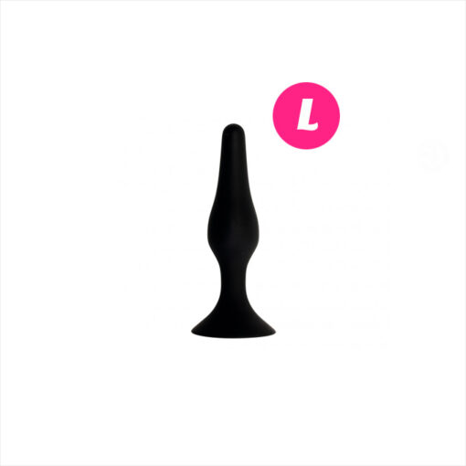 Attraction plug de silicona negro L