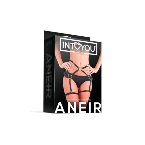 Aneir liguero de cuero vegano negro T/U - Imagen 2