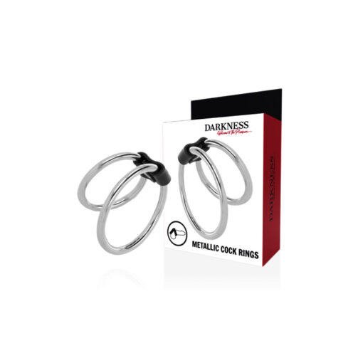 Darkness anilla doble de metal - Imagen 2