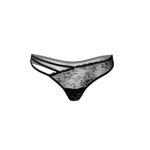 Daring tanga con tiras bordado negro XL/2XL - Imagen 3