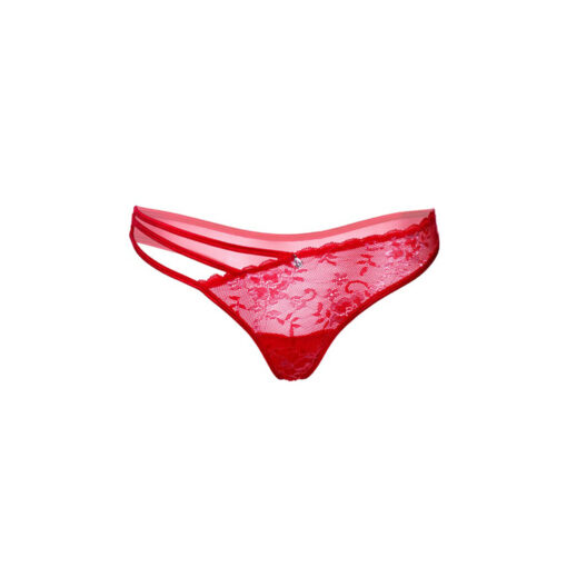 Daring tanga con tiras bordado rojo XL/2XL - Imagen 2