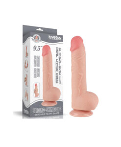 Alternative view of Lovetoy dildo realista piel móvil 9,5"