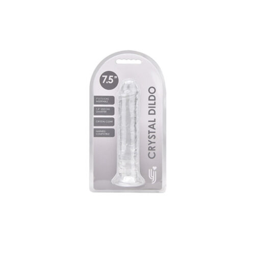 Loving Joy dildo transparente con ventosa 7,5" - Imagen 2