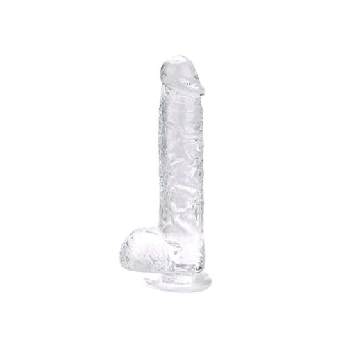 Loving Joy dildo transparente con ventosa 9"
