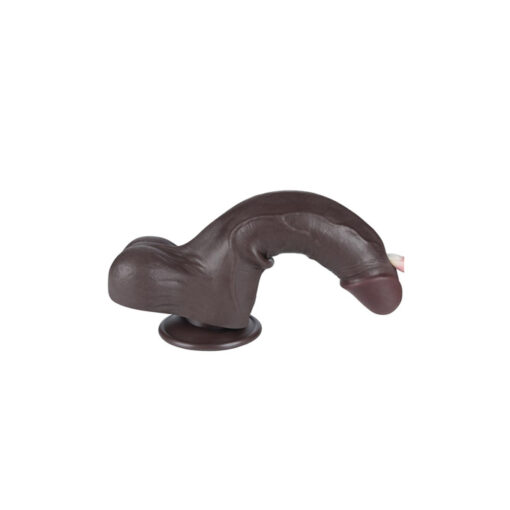 Lovetoy dildo realista piel móvil 8,5" marrón - Imagen 5