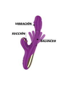 Alternative view of Ateneo vibrador succionador con lengua interna flip-flap