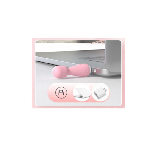 Mini micrófono vibrador rosa USB - Imagen 2