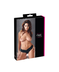 Alternative view of Cottelli tanga de encaje con perlas interiores XL