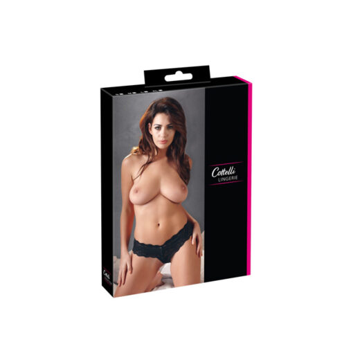 Cottelli tanga de encaje con perlas interiores XL - Imagen 2