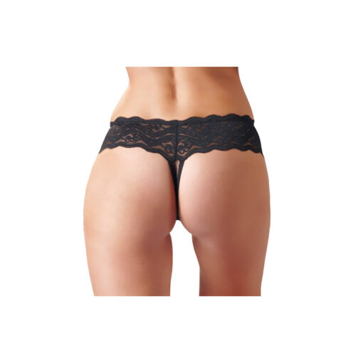 Cottelli tanga de encaje con perlas interiores XL - Imagen 3