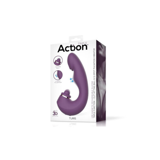 Action Turis pulsador-vibrador triple motor - Imagen 2