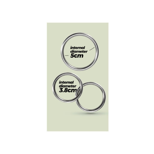 Metaleros pack 3 anillas de metal para pene - Imagen 4