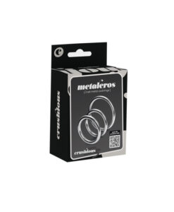 Alternative view of Metaleros pack 3 anillas de metal para pene