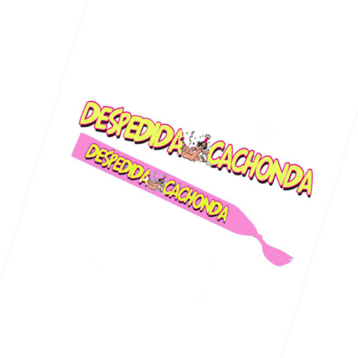Banda despedida rosa 'Despedida cachonda'