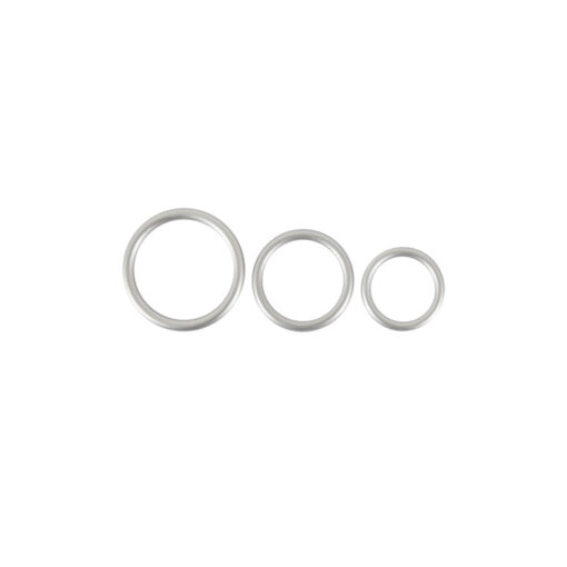 Set 3 anillas silicona efecto metalizado - Imagen 7
