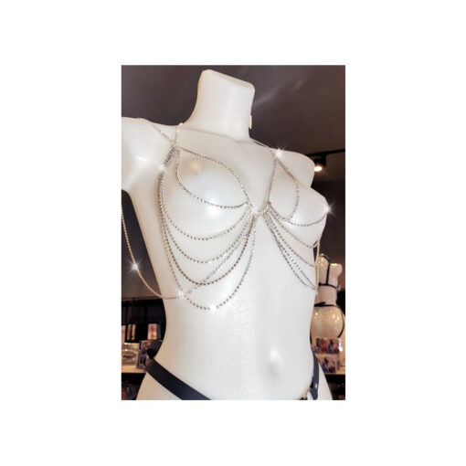 Top-Sujetador con cadenas de brillantes T/U - Imagen 3