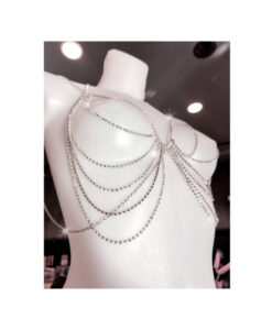 Alternative view of Top-Sujetador con cadenas de brillantes T/U