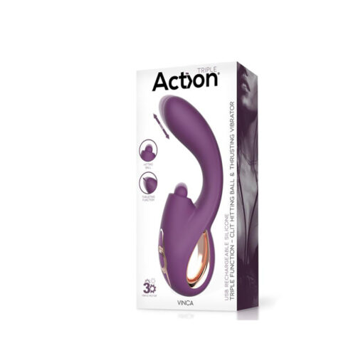 Action Vinca pulsador-vibrador con efecto penetración - Imagen 3