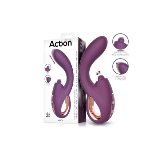 Action Vinca pulsador-vibrador con efecto penetración - Imagen 6